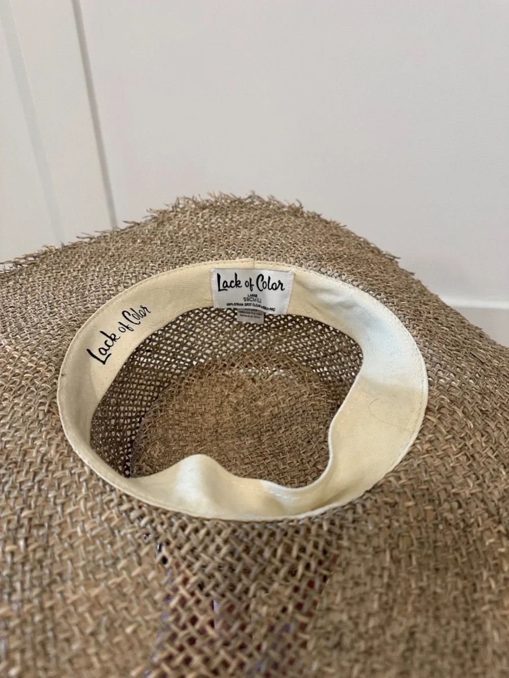 Lack of Color Sun Hat Size Large (59cm)